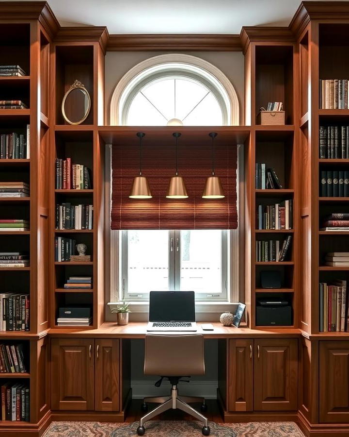 Bookcases with a Hidden Desk