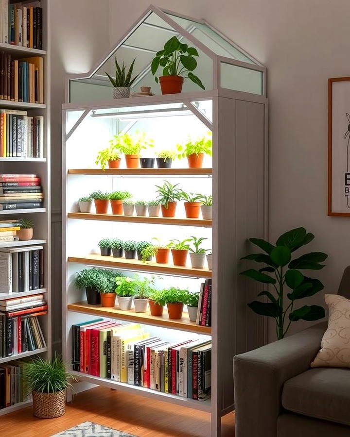 Bookshelf Greenhouse