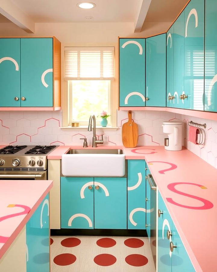 Boomerang Pattern Countertops