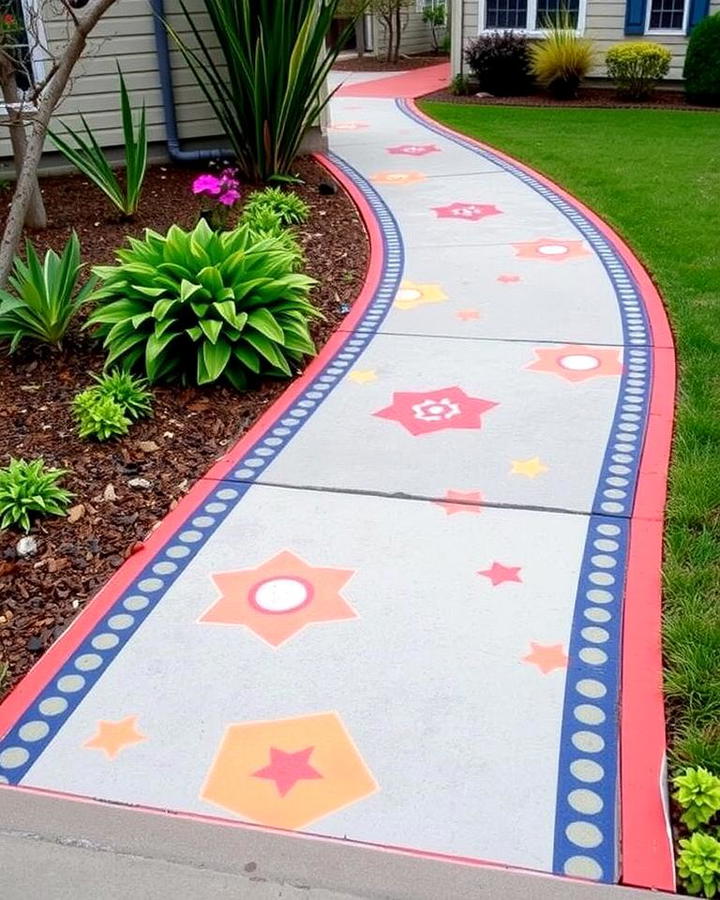 Border Accents for Defined Walkways