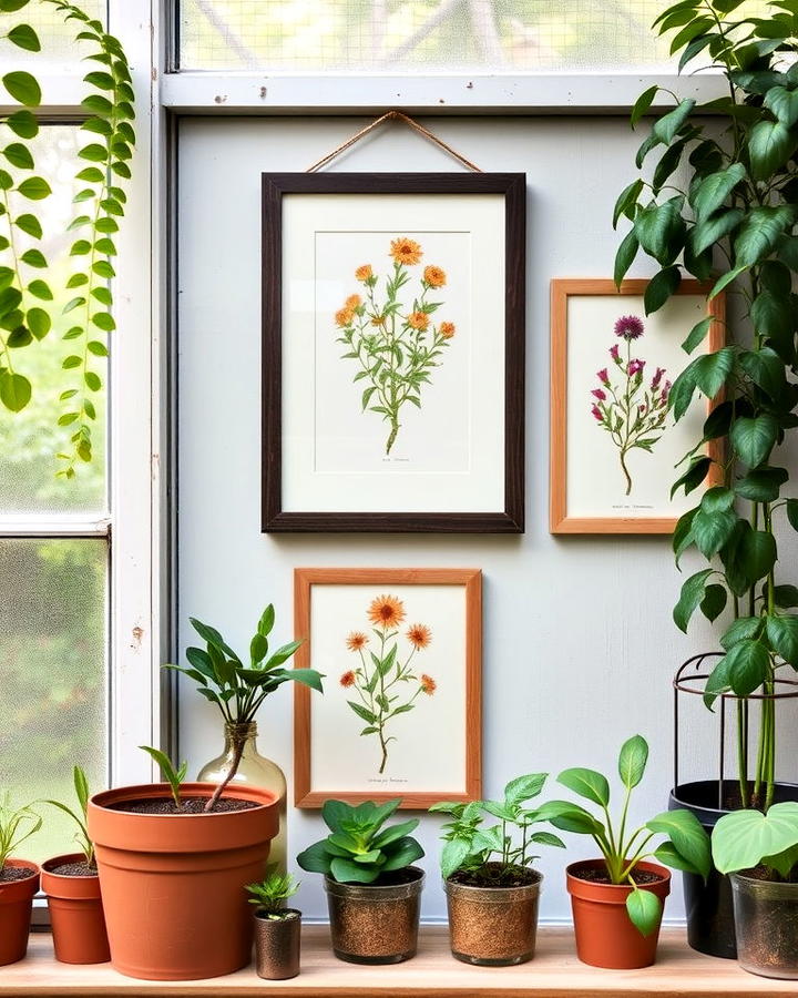 Botanical Artwork for Greenhouse