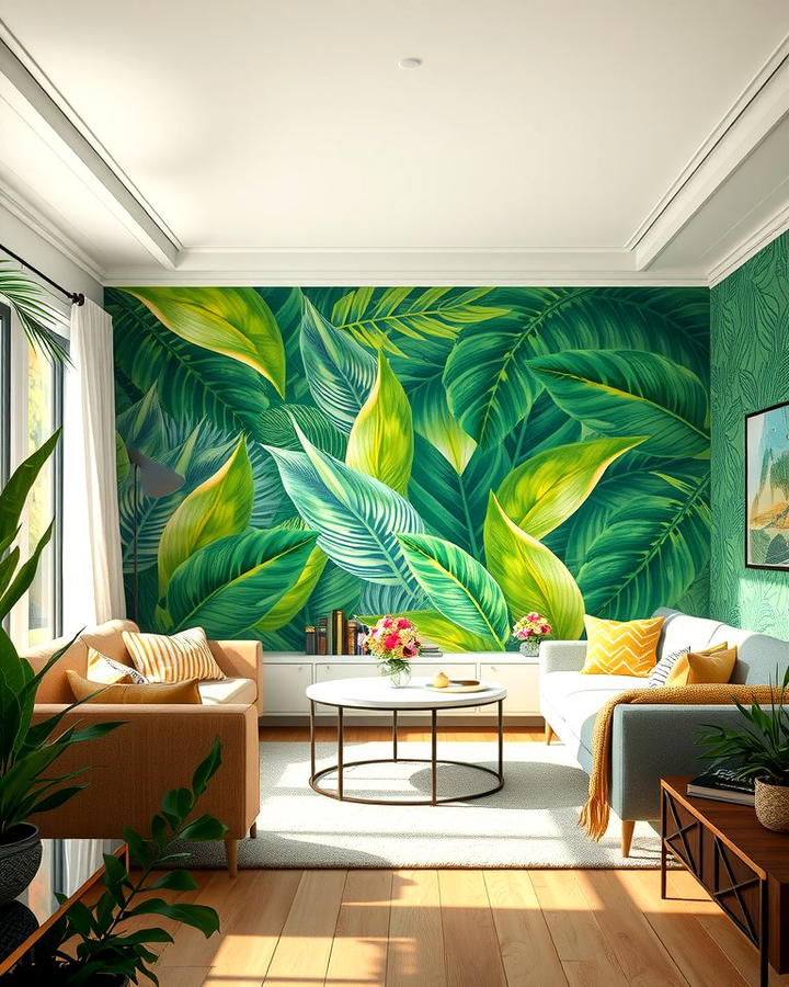 Botanical Wallpaper for a Vibrant Touch