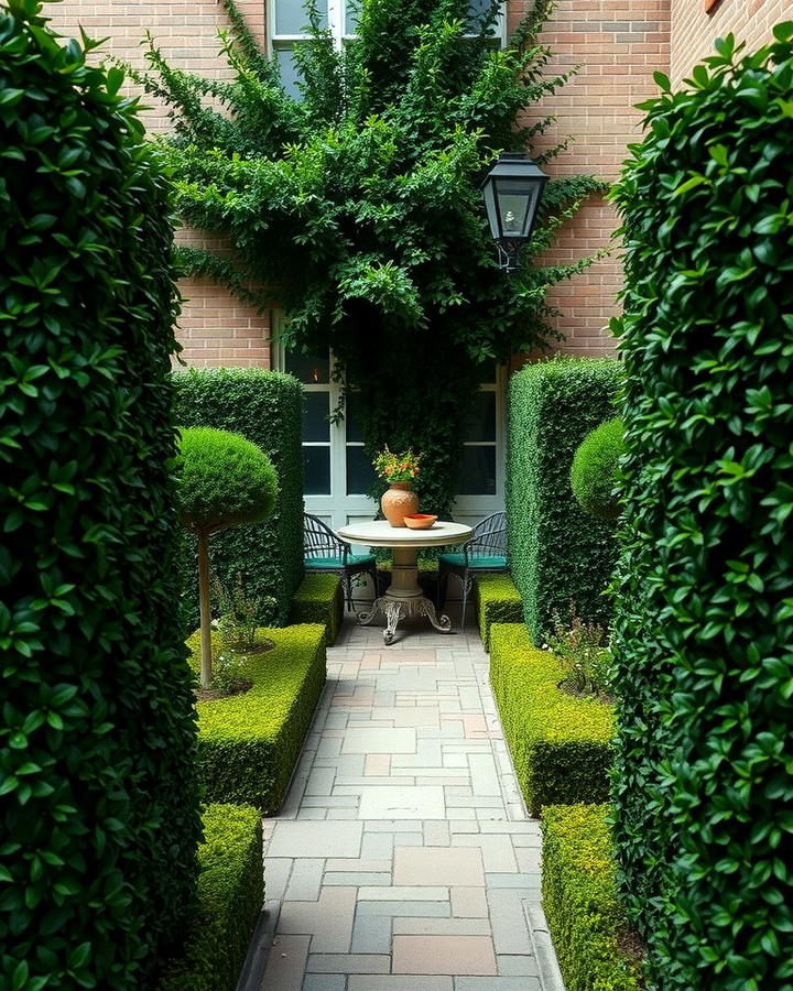 Boxwood Courtyard Design