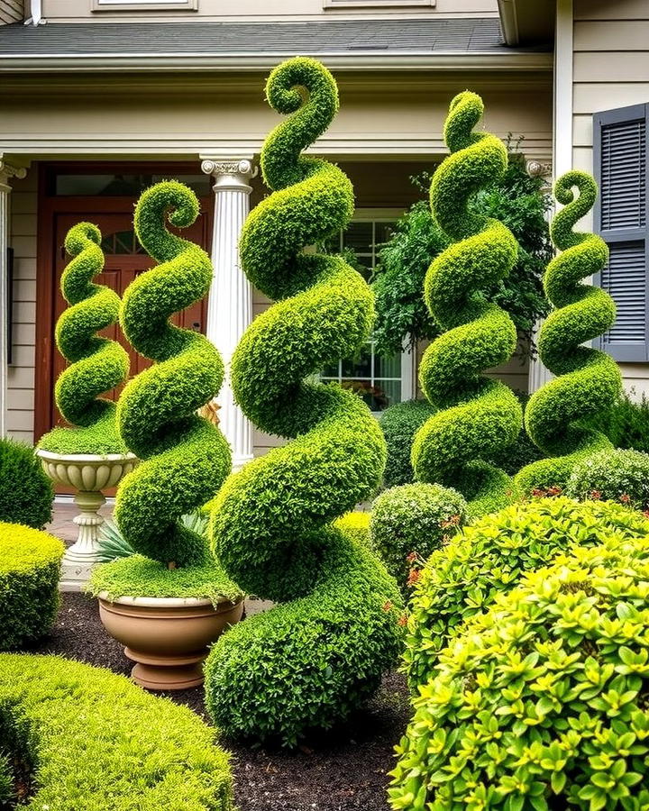 Boxwood Spiral Accents