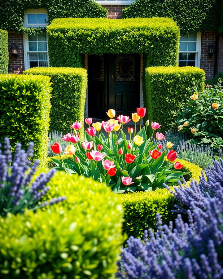 Boxwood and Flower Pairings