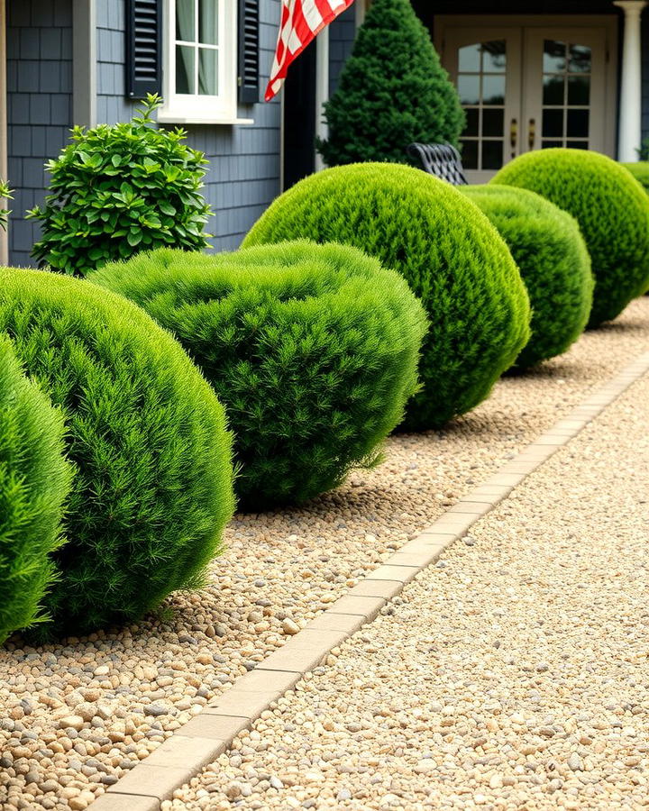 Boxwood and Gravel Pathways