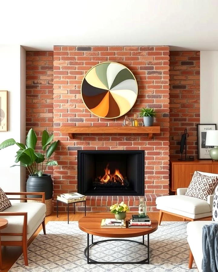 Brick Fireplaces with a Modern Twist