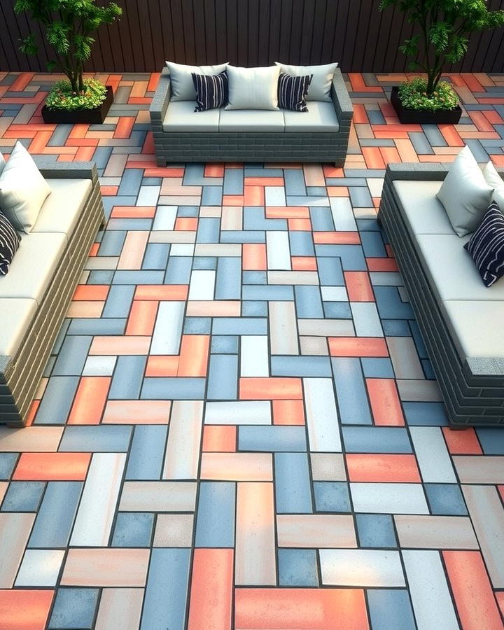 Brick Inlaid Seating Area