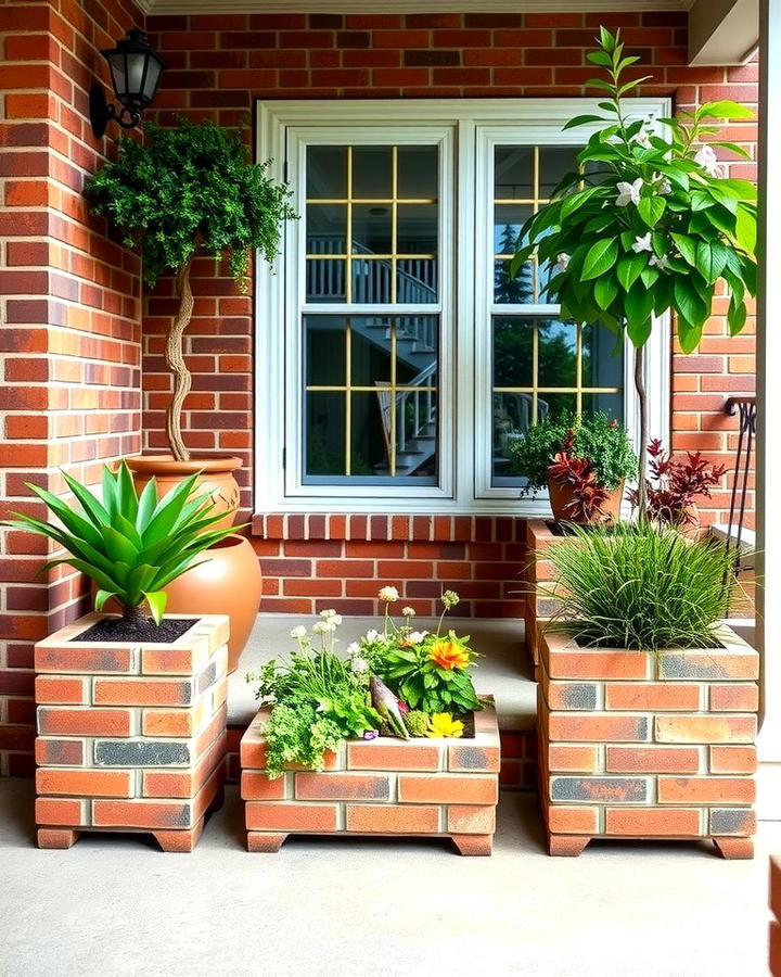 Brick Planter Boxes