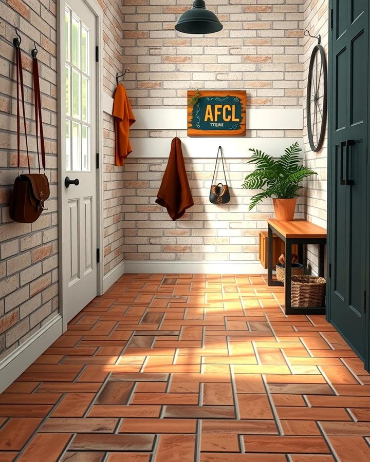 Brick Style Tiles for a Rustic Feel