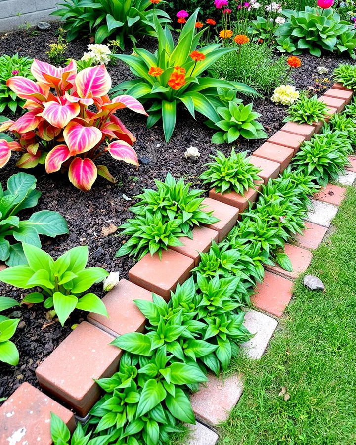 Brick and Plant Border