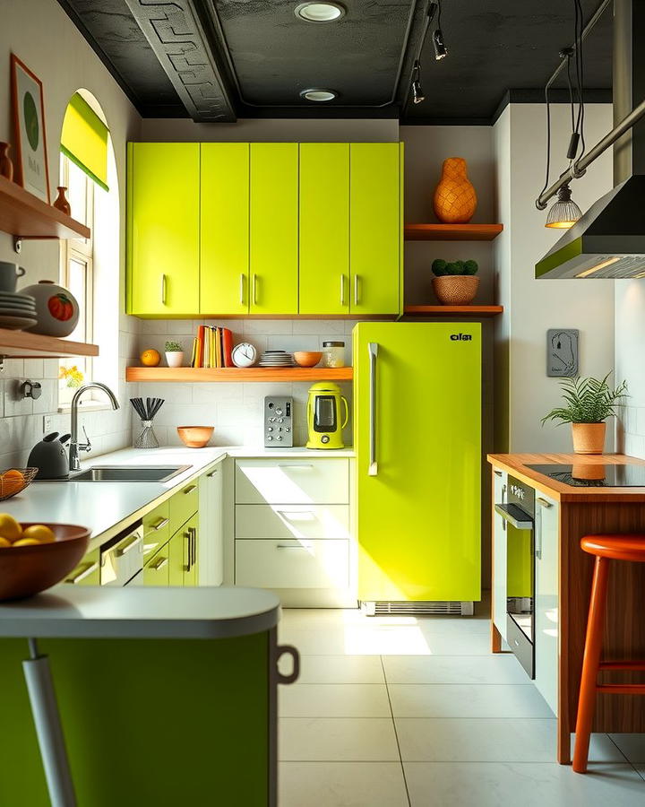 Bright Lime Green Appliances for a Contemporary Twist