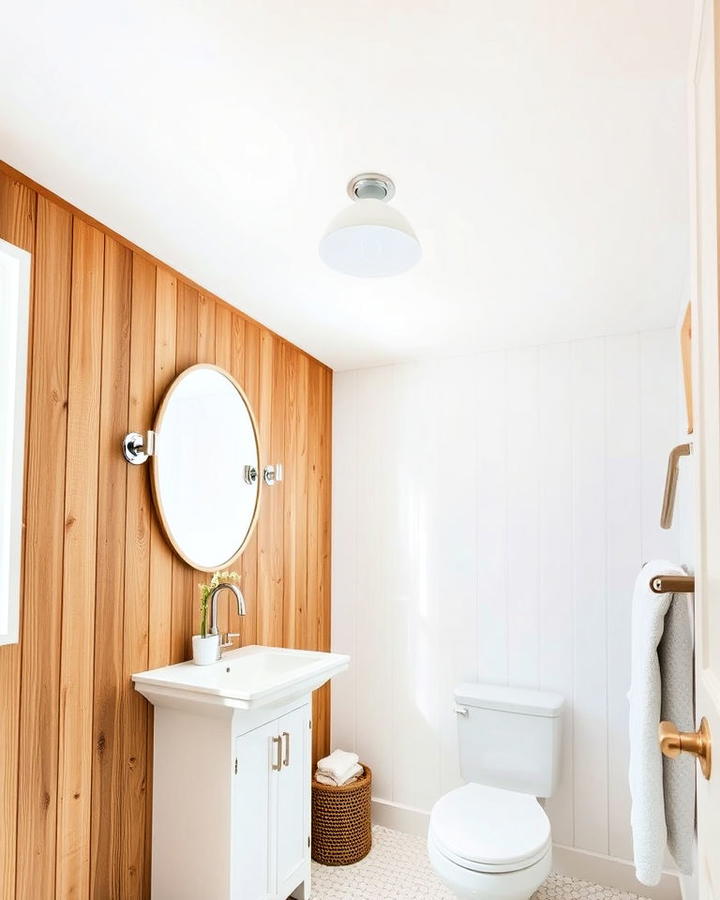 Bright White Bathroom Celing