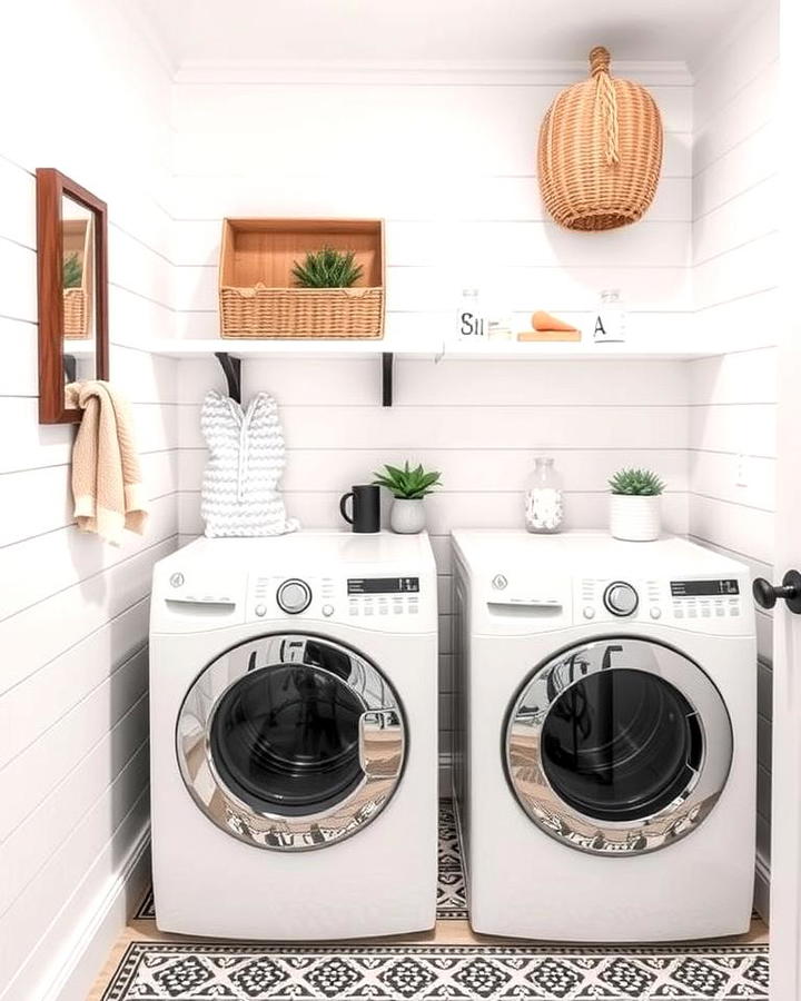 Bright White Shiplap Walls