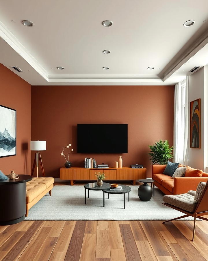 Brown Accent Walls for a Bold Statement