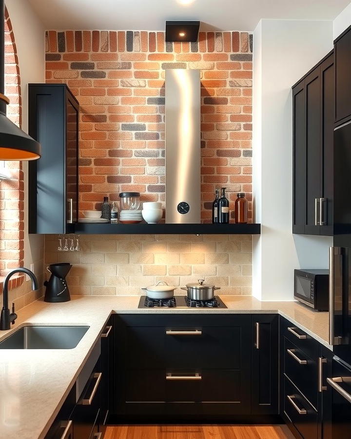 Brown Brick Accent Wall