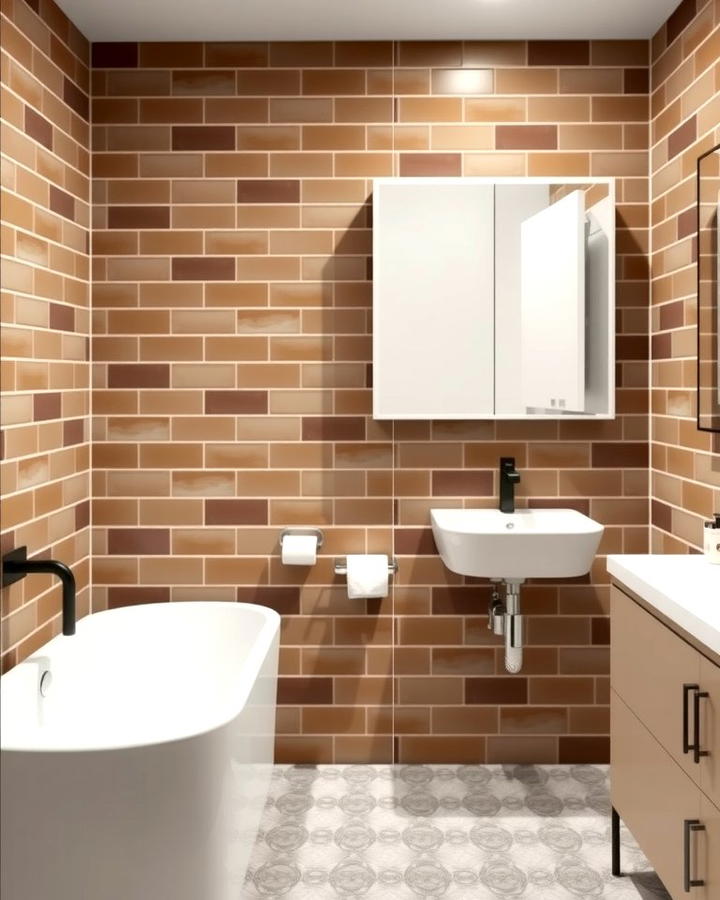 Brown Subway Tiles for a Contemporary Look