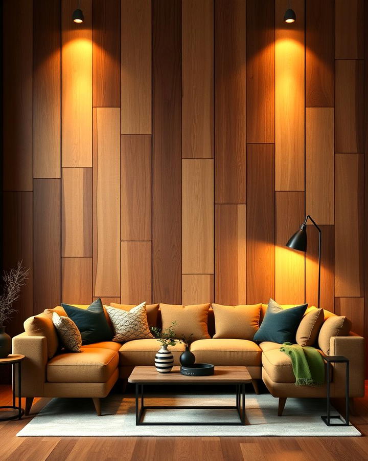 Brown Wooden Panels for Cozy Walls