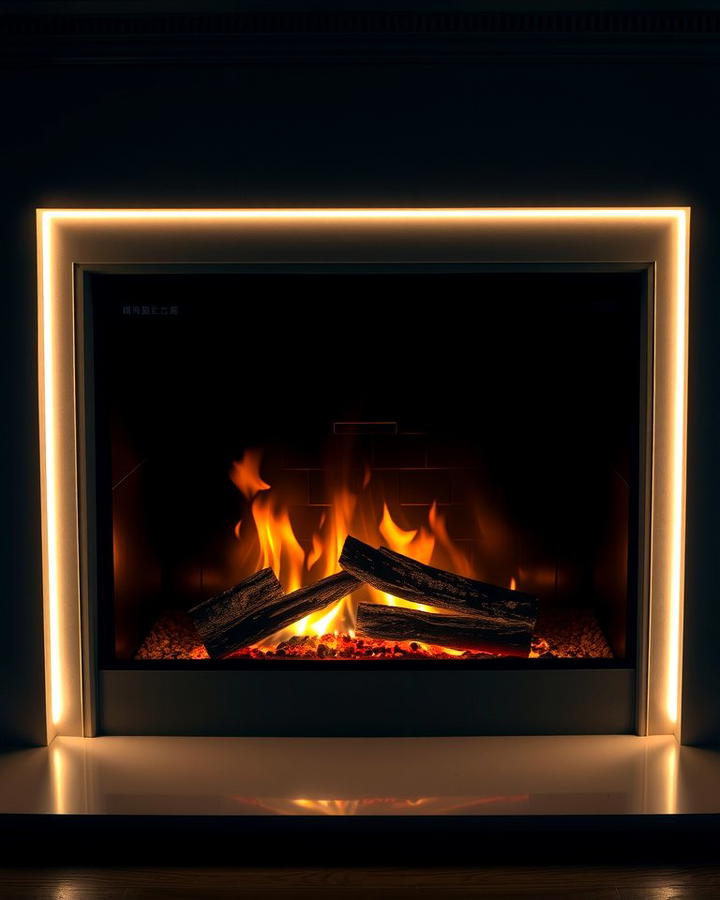 Built In Fireplace Lighting for Seamless Design