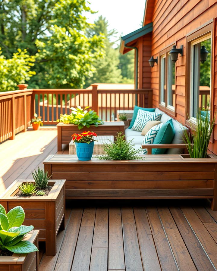 Built In Planter Benches