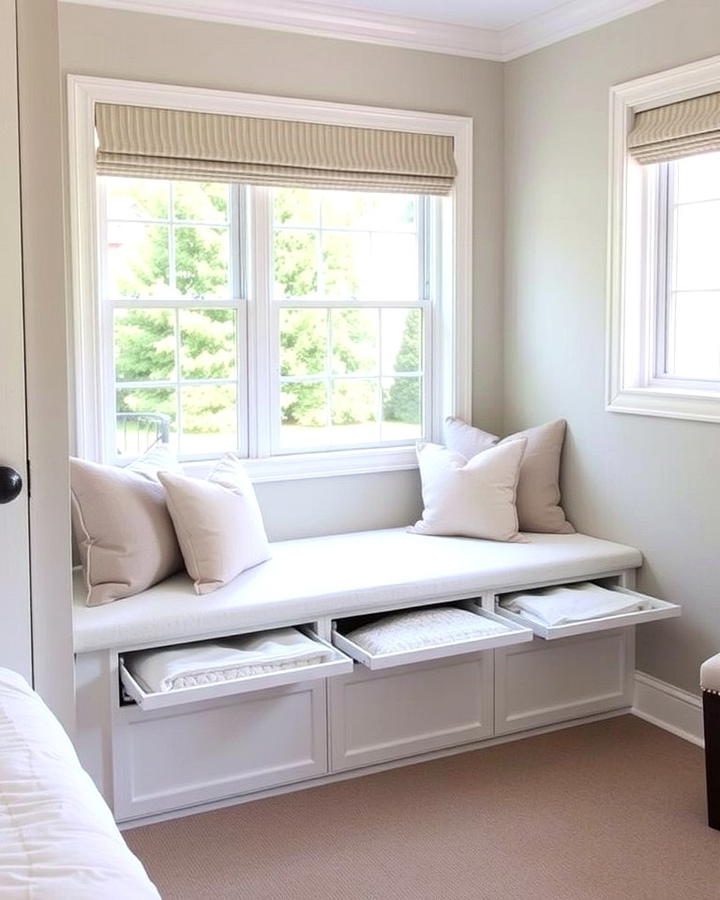 Built In Window Seat Storage