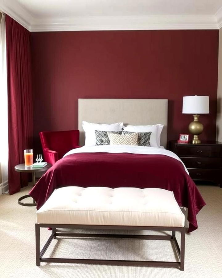 Burgundy Accent Furniture