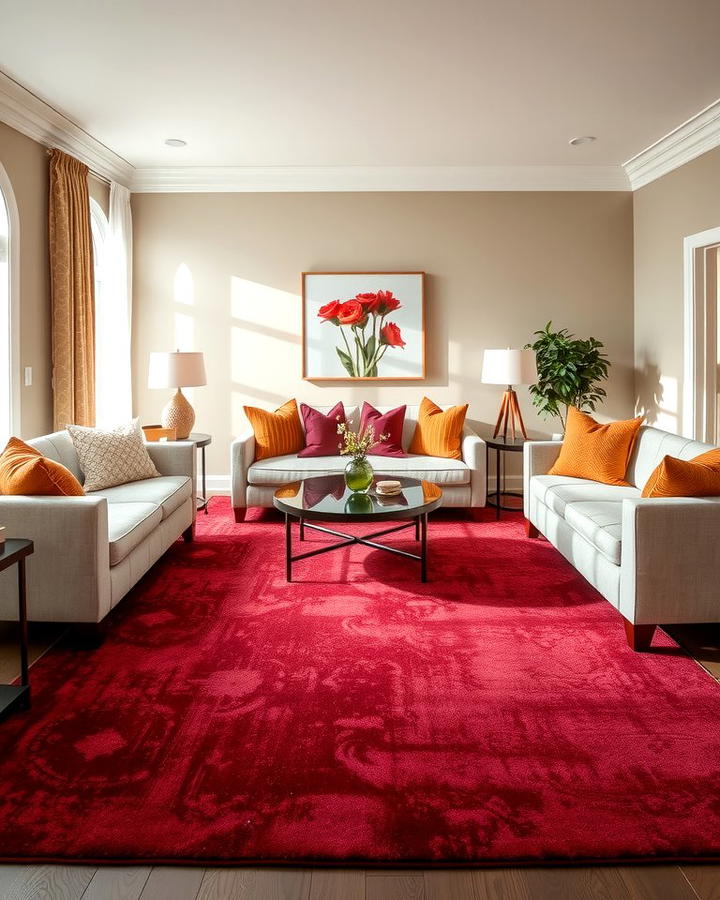 Burgundy Area Rug