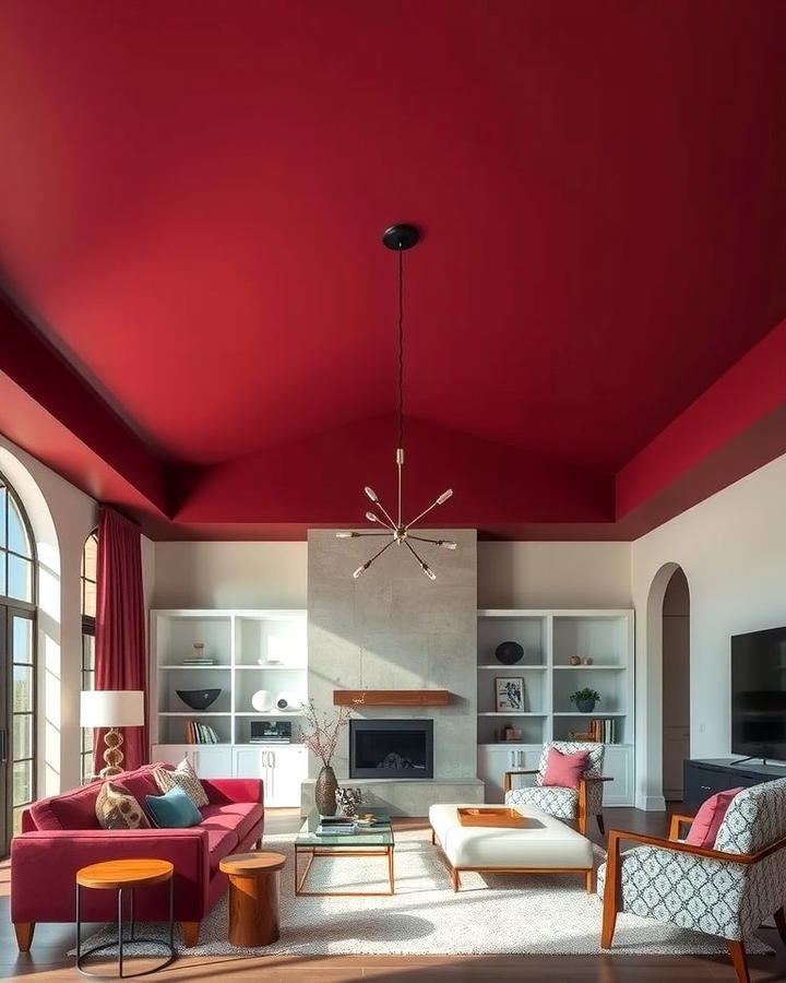 Burgundy Ceiling