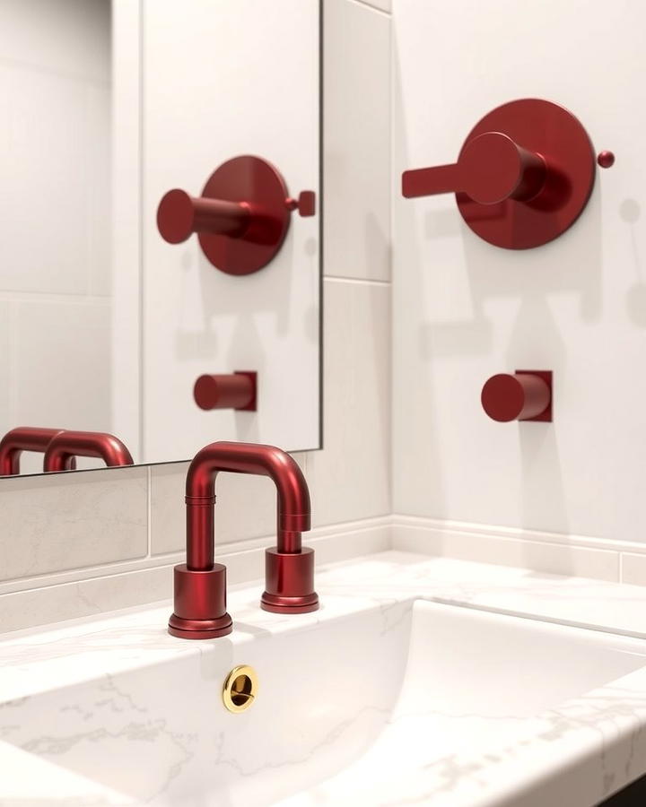 Burgundy Metallic Fixtures