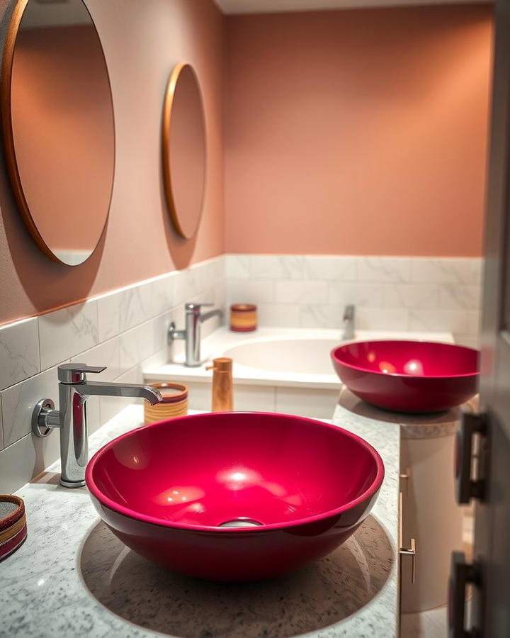 Burgundy Sink Basin