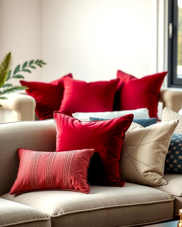 Burgundy Throw Pillows