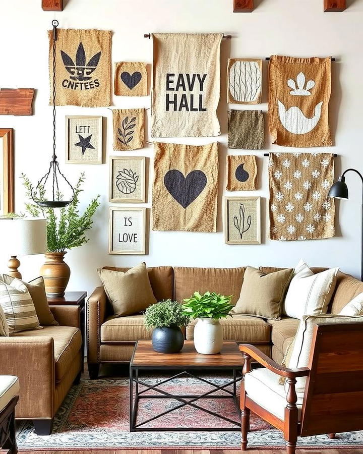 Burlap Wall Art