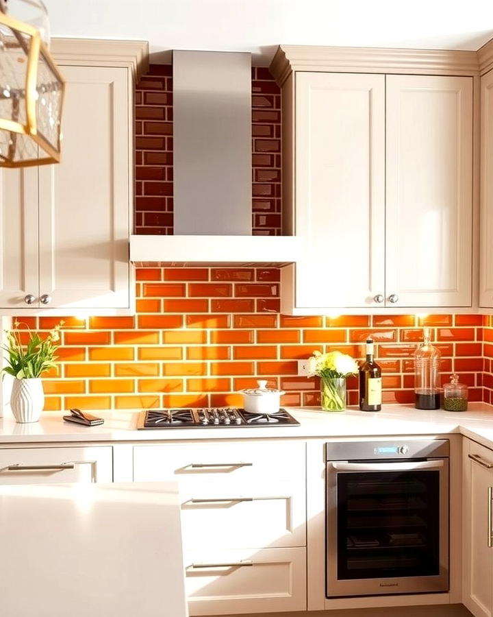 Burnt Orange Backsplash