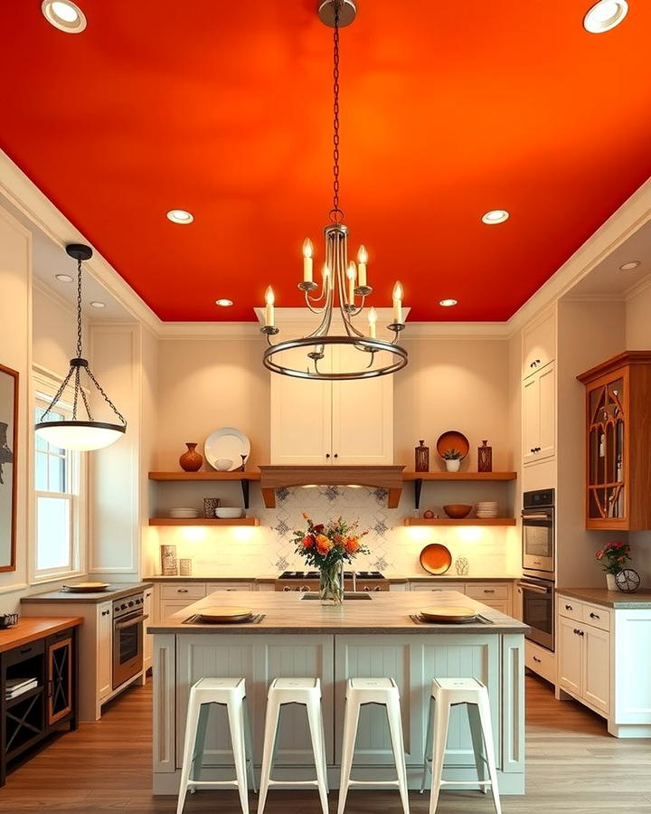 Burnt Orange Ceiling