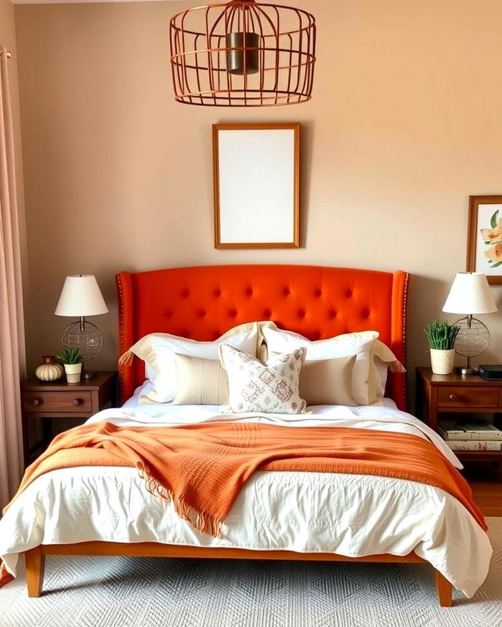 Burnt Orange Headboard