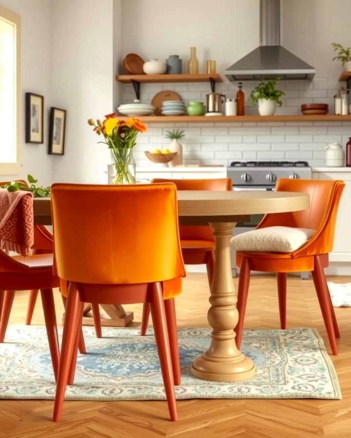 Burnt Orange Kitchen Chairs