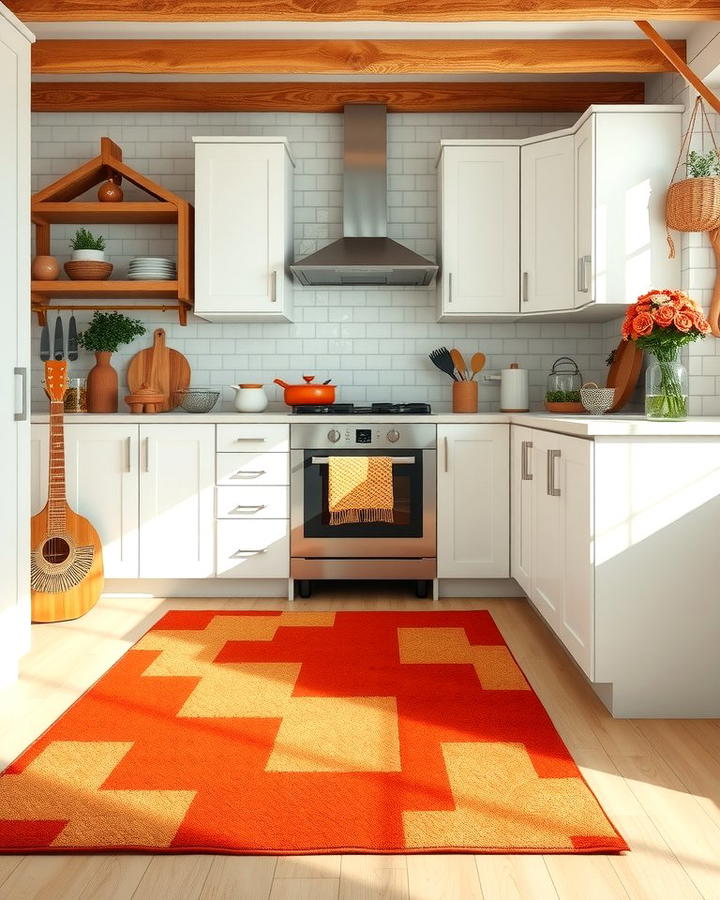 Burnt Orange Kitchen Rugs