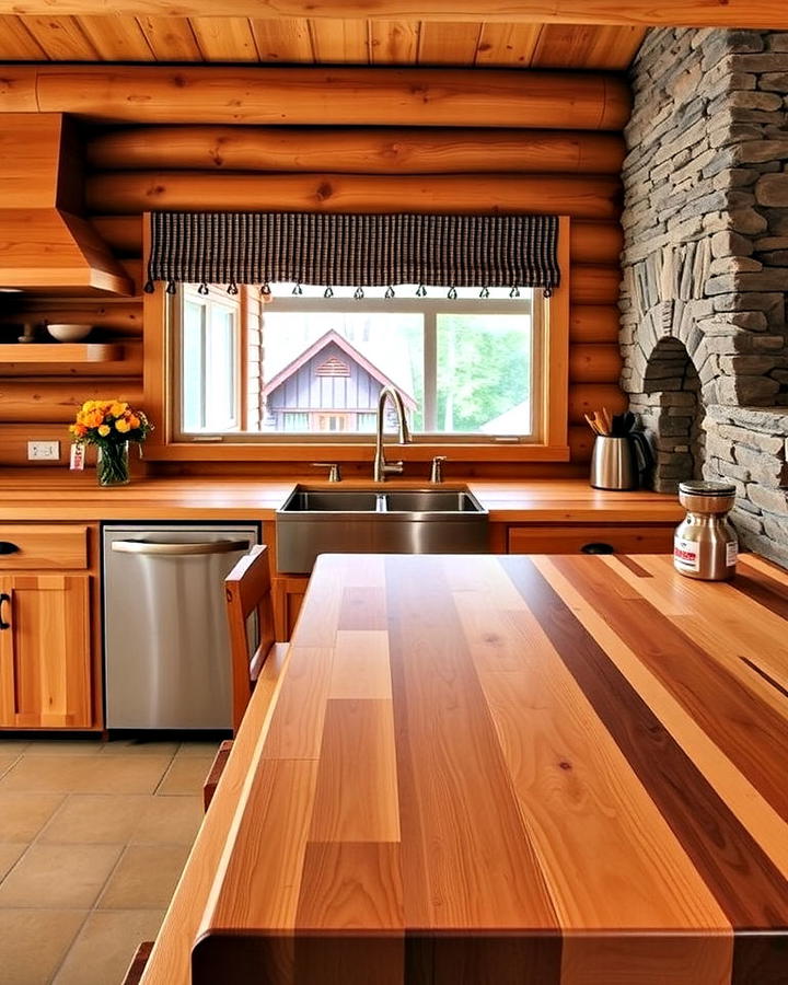 Butcher Block Countertop for Rustic Appeal