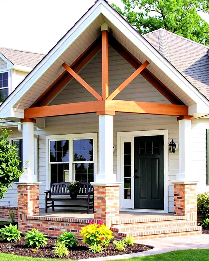 Butterfly Roof Front Porch for Contemporary Flair