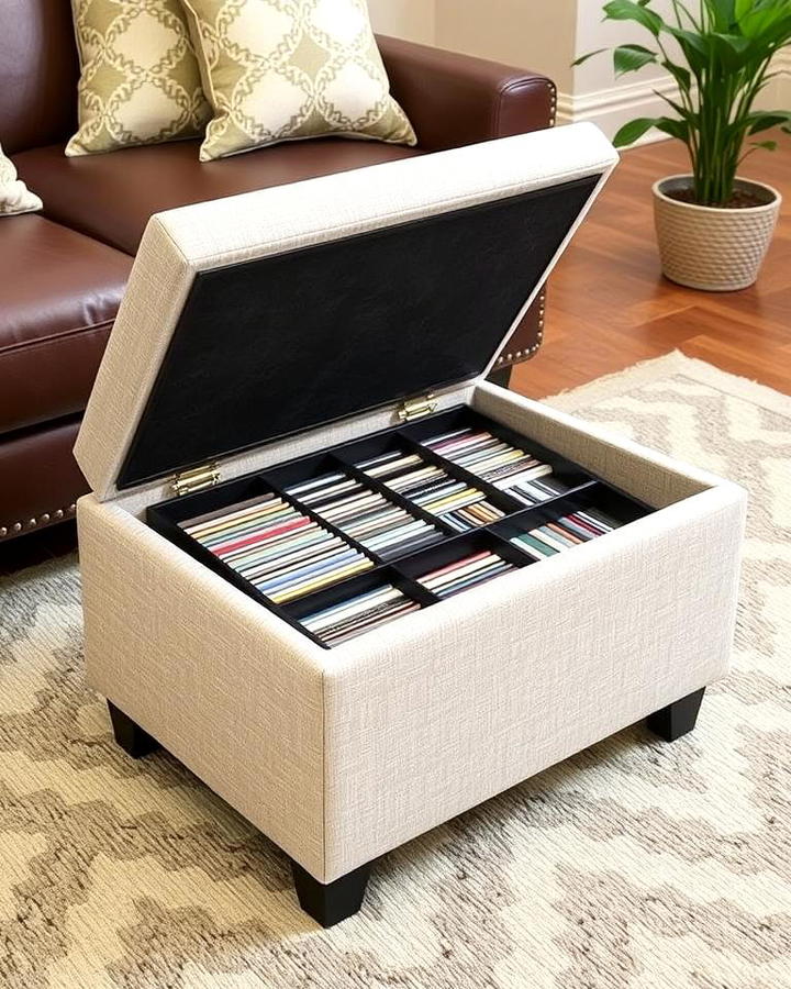 CD Storage Ottomans