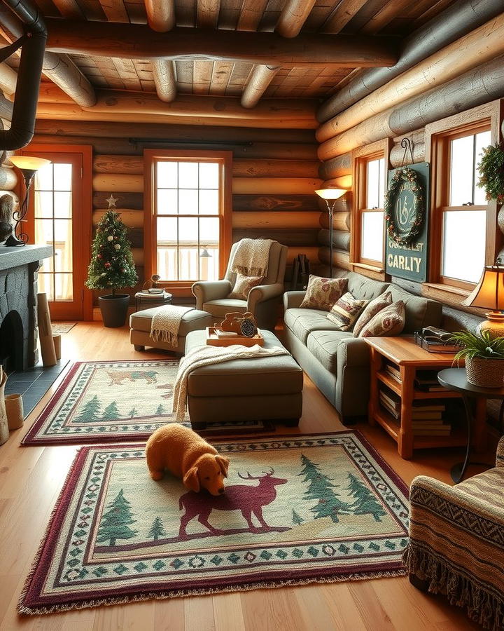 Cabin Style Area Rugs