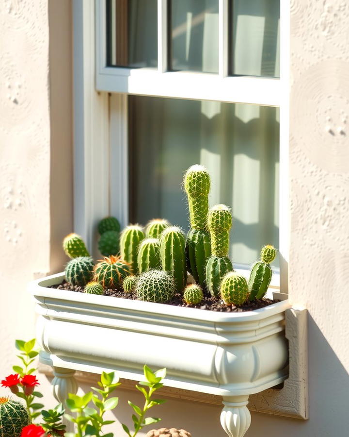 Cactus Window Box