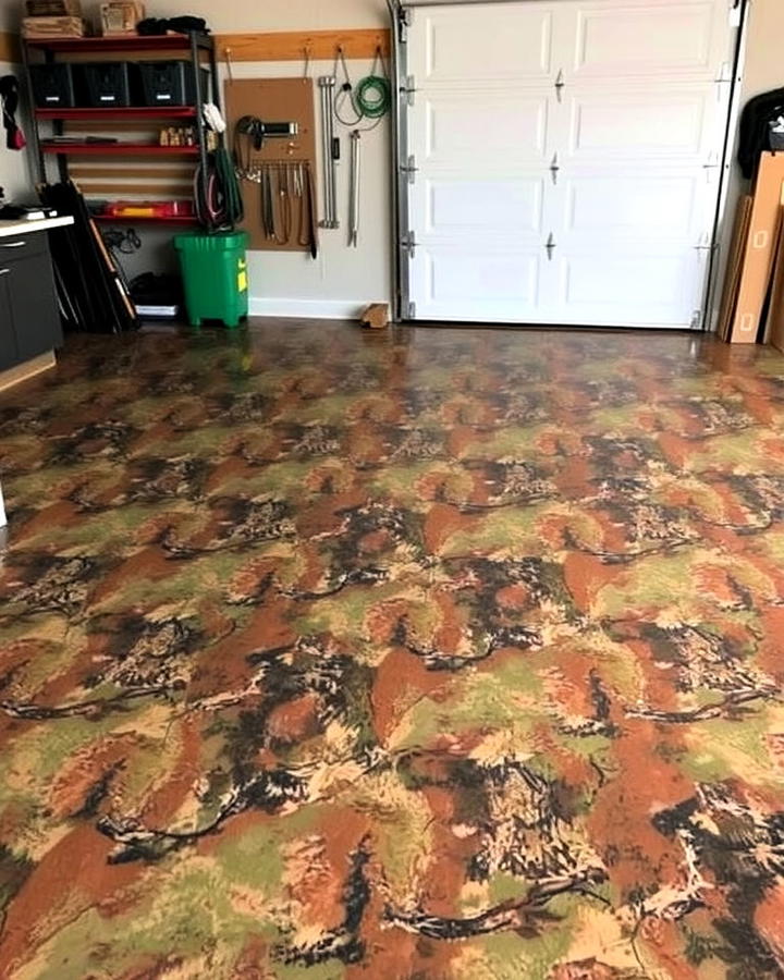 Camouflage Epoxy Floor for Garage