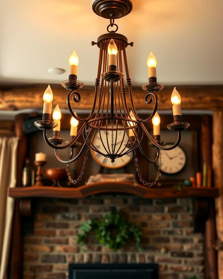 Candle Style Chandeliers for a Rustic Vibe