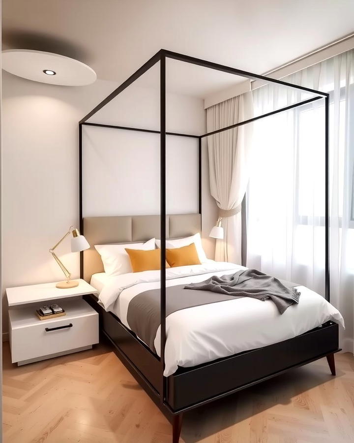 Canopy Bed with Built in Storage 2