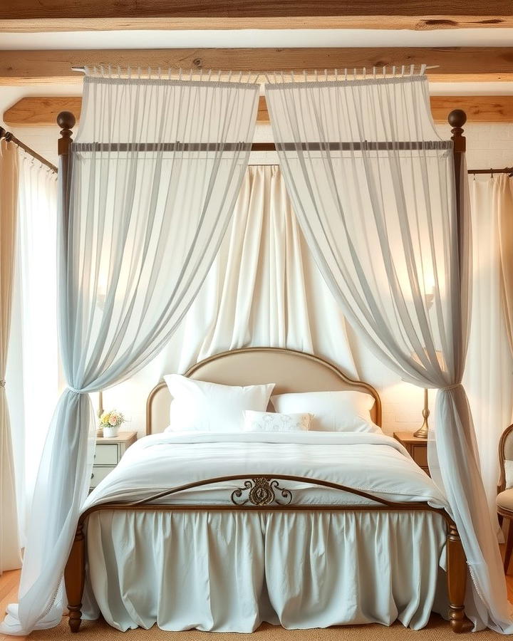 Canopy Beds with Sheer Curtains