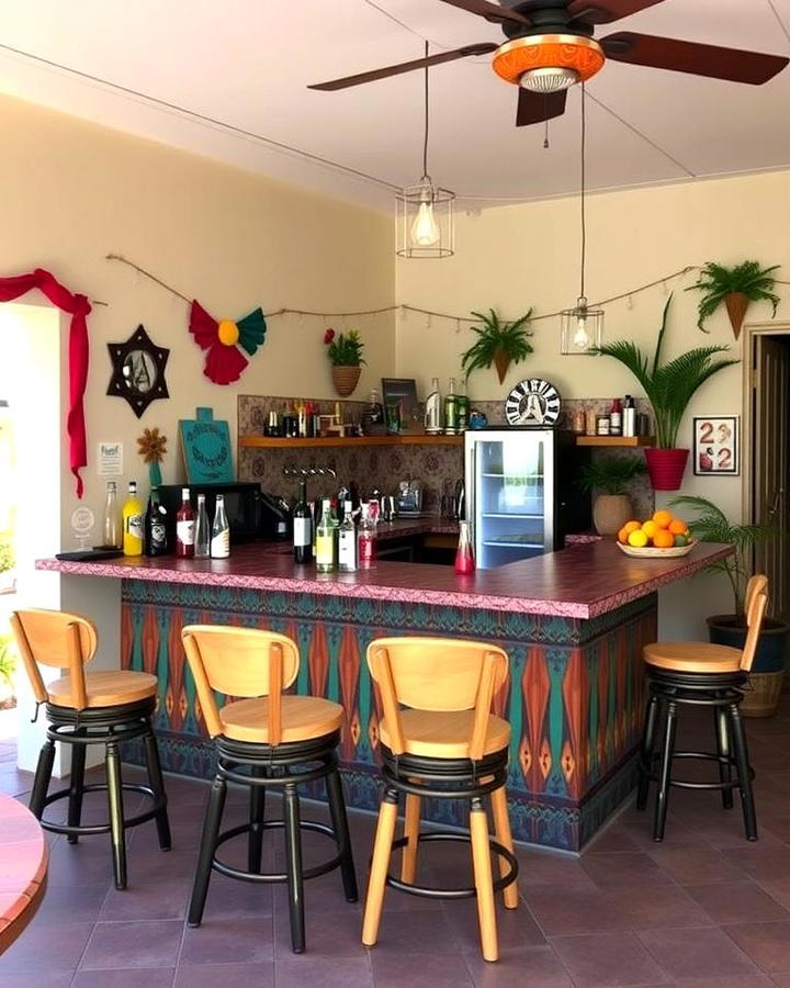 Cantina Style Bar Setup