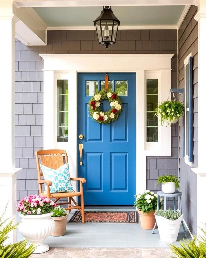 Cape Cod Blue Door Accent