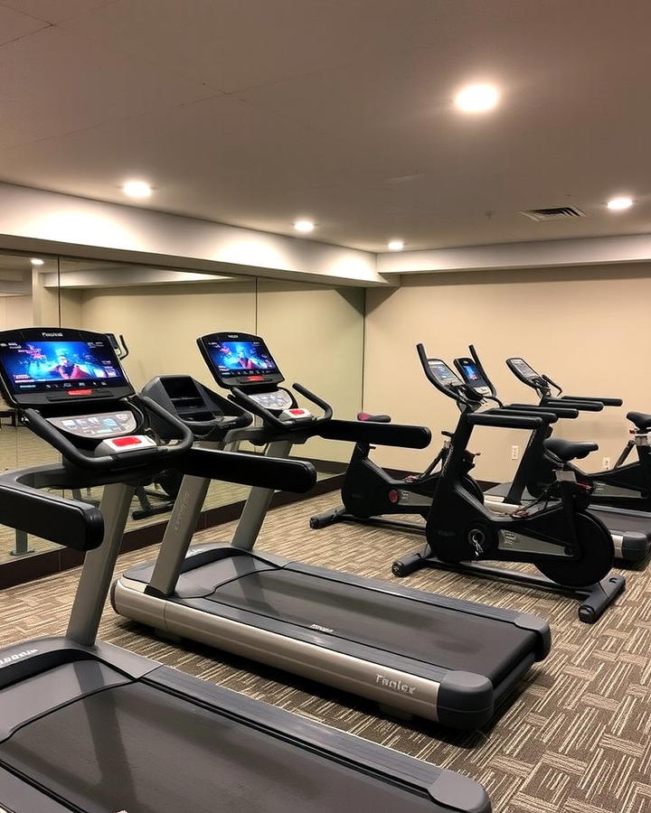 Cardio Zone with Treadmills or Bikes