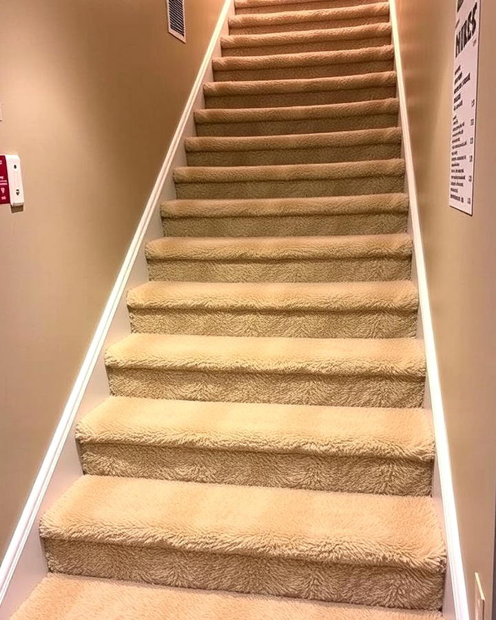 Carpeted Stairs for Comfort and Warmth